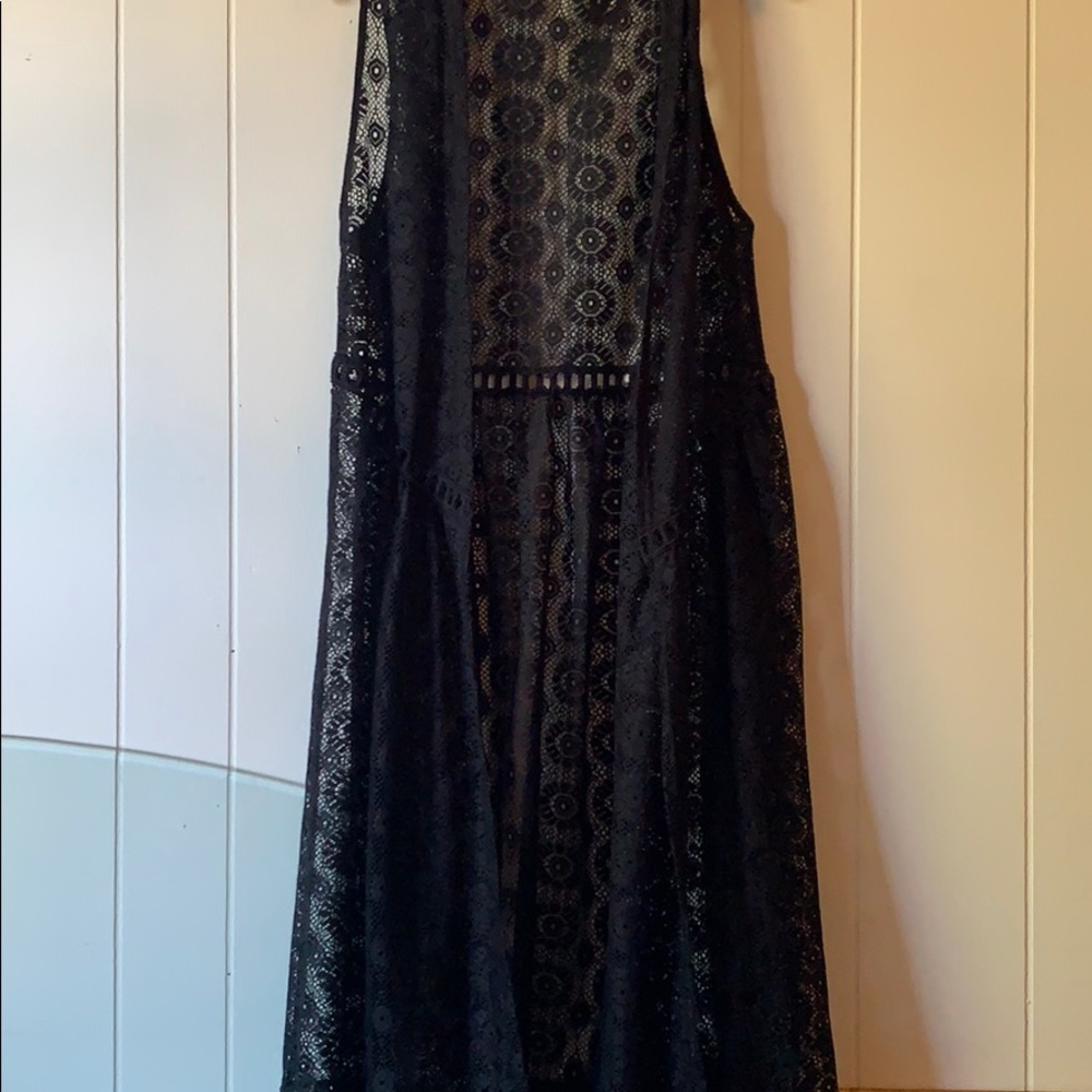 Painted threads long cardigan